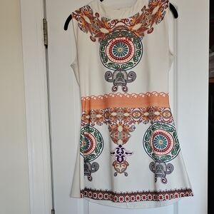 Sleeveless Patterned Top - Multicolor